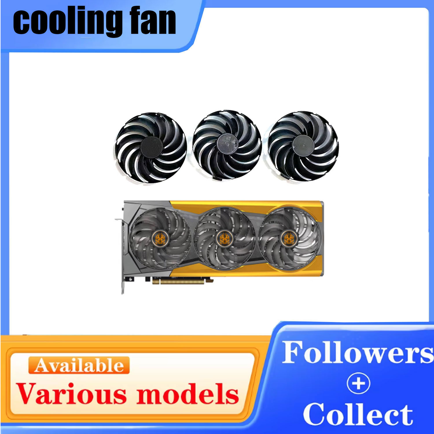 NEW DIY Cooler Fan 95MM FDC10U - огляд і ціна Rx 6900 Xt 16Gb